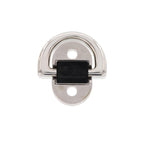 RVS padoog met D-ring - RVS A4-AISI 316 - afmeting 45 x 43 mm
