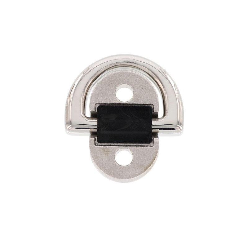 RVS padoog met D-ring - RVS A4-AISI 316 - afmeting 45 x 43 mm