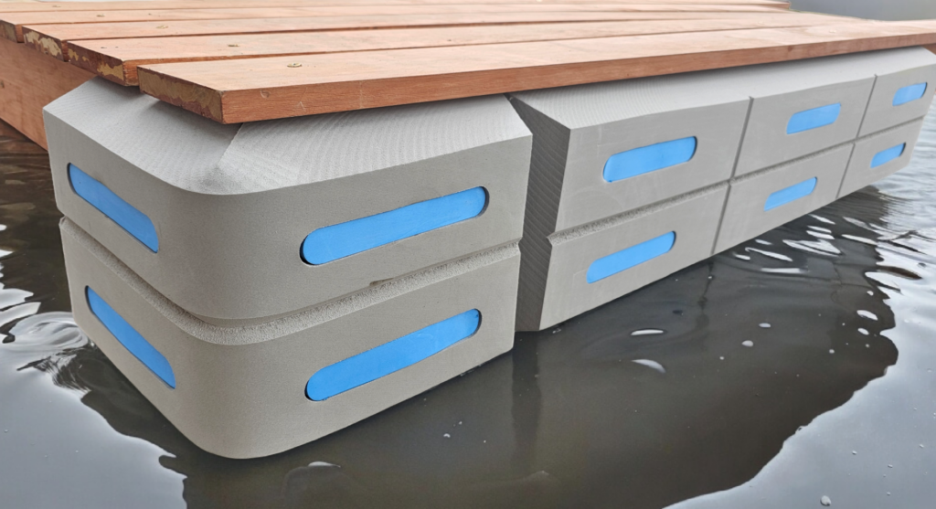 Steigerfender - EVA foam - 100 x 22 x 6 cm  - grijs - waterdicht