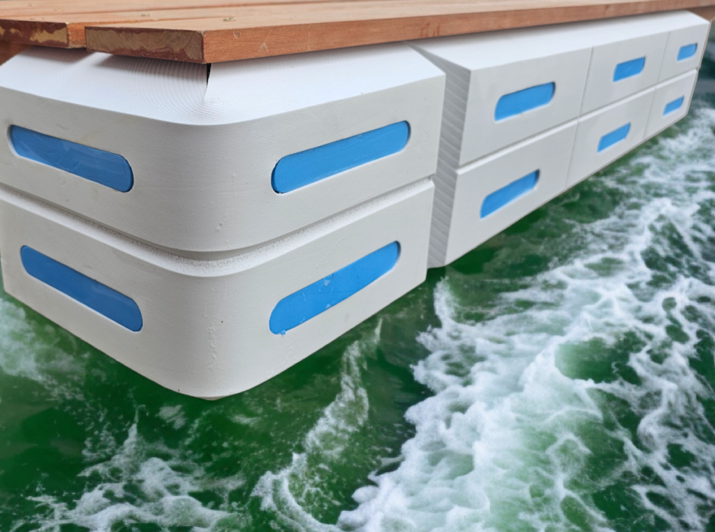 Steigerfender - EVA foam - 100 x 22 x 6 cm  - wit - waterdicht