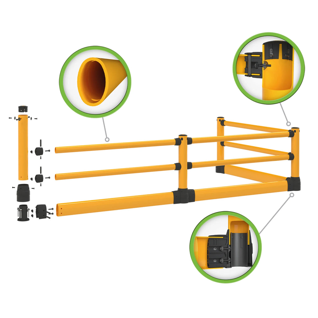 BLACK BULL FLEX veiligheidshek S-line met onderrijbeveiliging – voetgangersbeveiliging