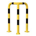 BLACK BULL hoekbeschermbeugel – hoogte 120 cm – binnen & buiten – geel / zwart