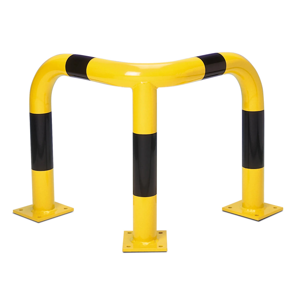 BLACK BULL hoekbeschermbeugel – hoogte 60 cm – binnen & buiten – geel / zwart