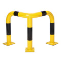 BLACK BULL hoekbeschermbeugel – hoogte 60 cm – binnen & buiten – geel / zwart