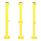 BLACK BULL magazijn railing S-LINE – veiligheidsrailing – geel gecoat – binnengebruik
