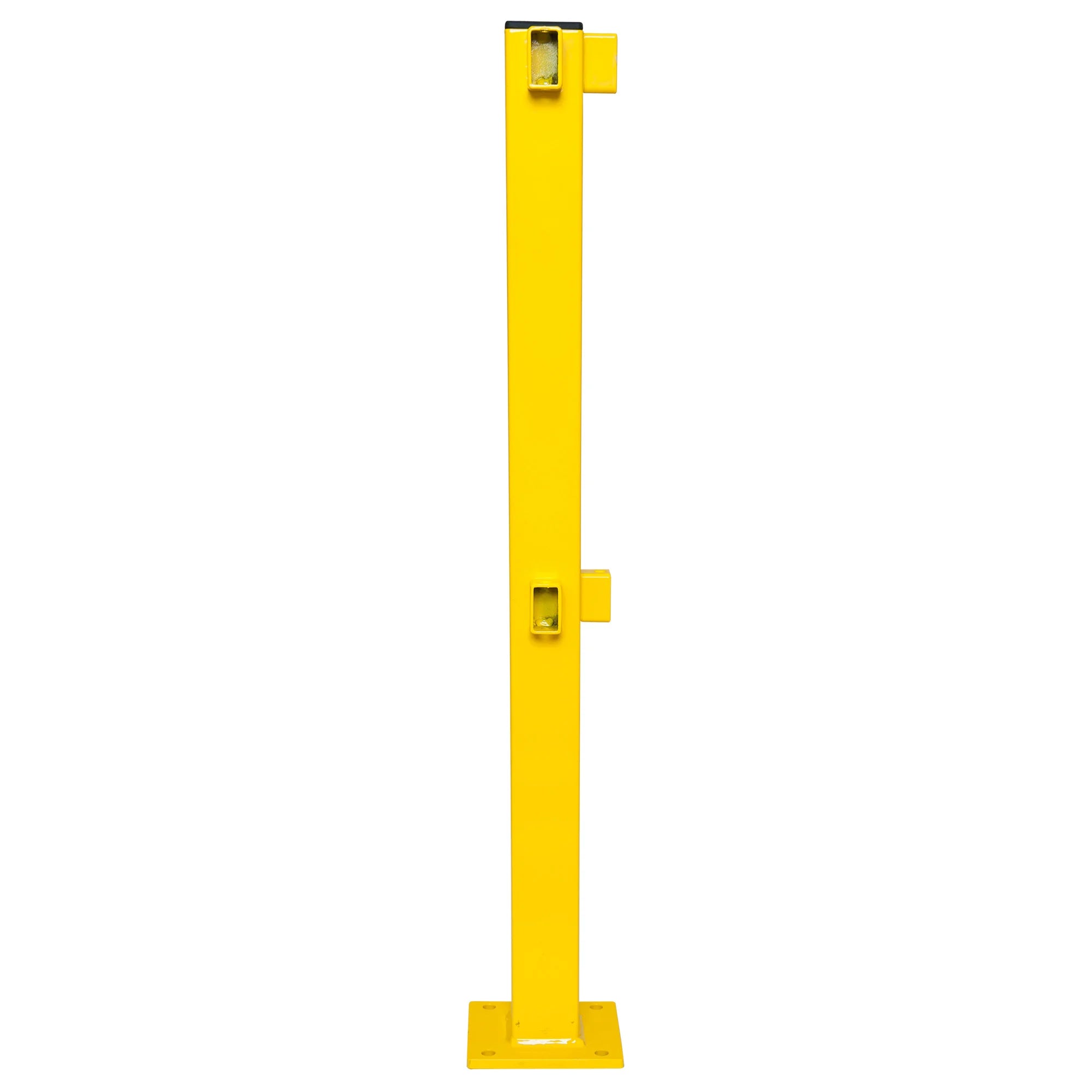 BLACK BULL magazijn railing S-LINE – veiligheidsrailing – geel gecoat – binnen & buiten