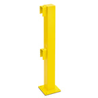 BLACK BULL magazijn railing XL-LINE – hoogte 100 cm geel gecoat – binnen & buiten