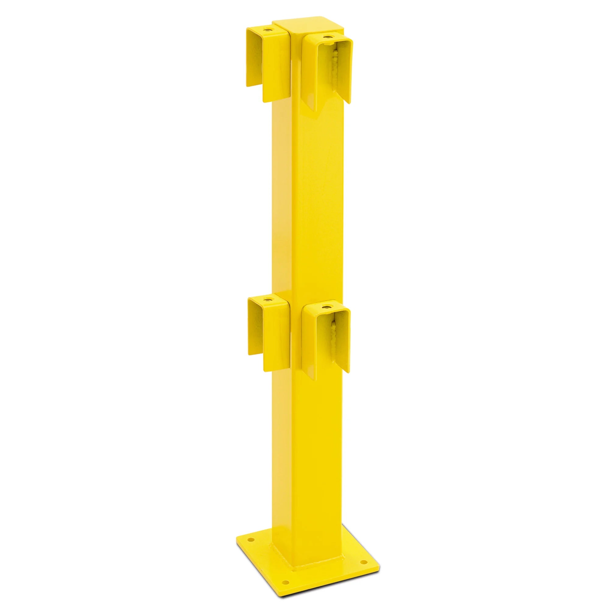 BLACK BULL magazijn railing XL-LINE – hoogte 100 cm geel gecoat – binnen & buiten