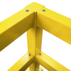 BLACK BULL magazijn railing XL-LINE – hoogte 100 cm geel gecoat – binnen & buiten
