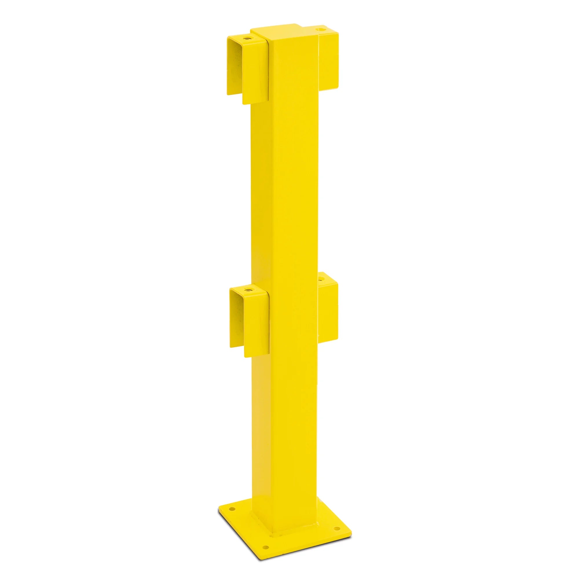 BLACK BULL magazijn railing XL-LINE – hoogte 100 cm geel gecoat – binnen & buiten