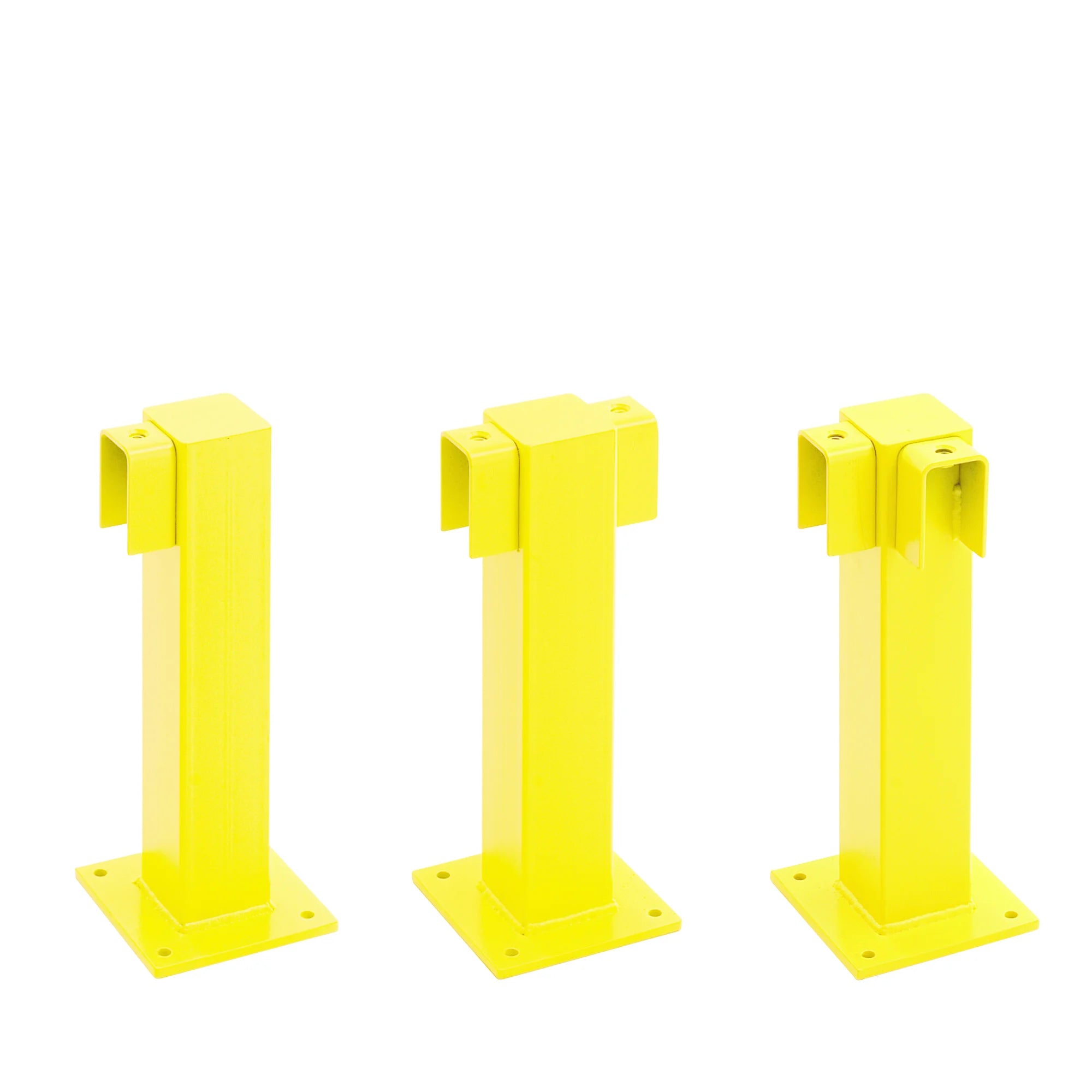 BLACK BULL magazijn railing XL-LINE – hoogte 50 cm geel verzinkt & gecoat – binnen & buiten