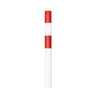 BLACK BULL rampaal - hoogte 160/120 cm - binnen & buiten – verzinkt & gecoat - wit / rood