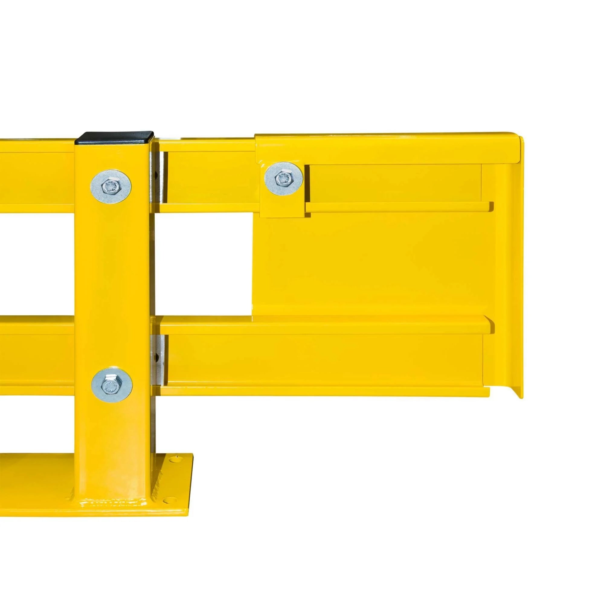 BLACK BULL Stelling beschermer – palletrekbescherming – verstelbaar – 90/130 x 46,5 cm – geel / zwart