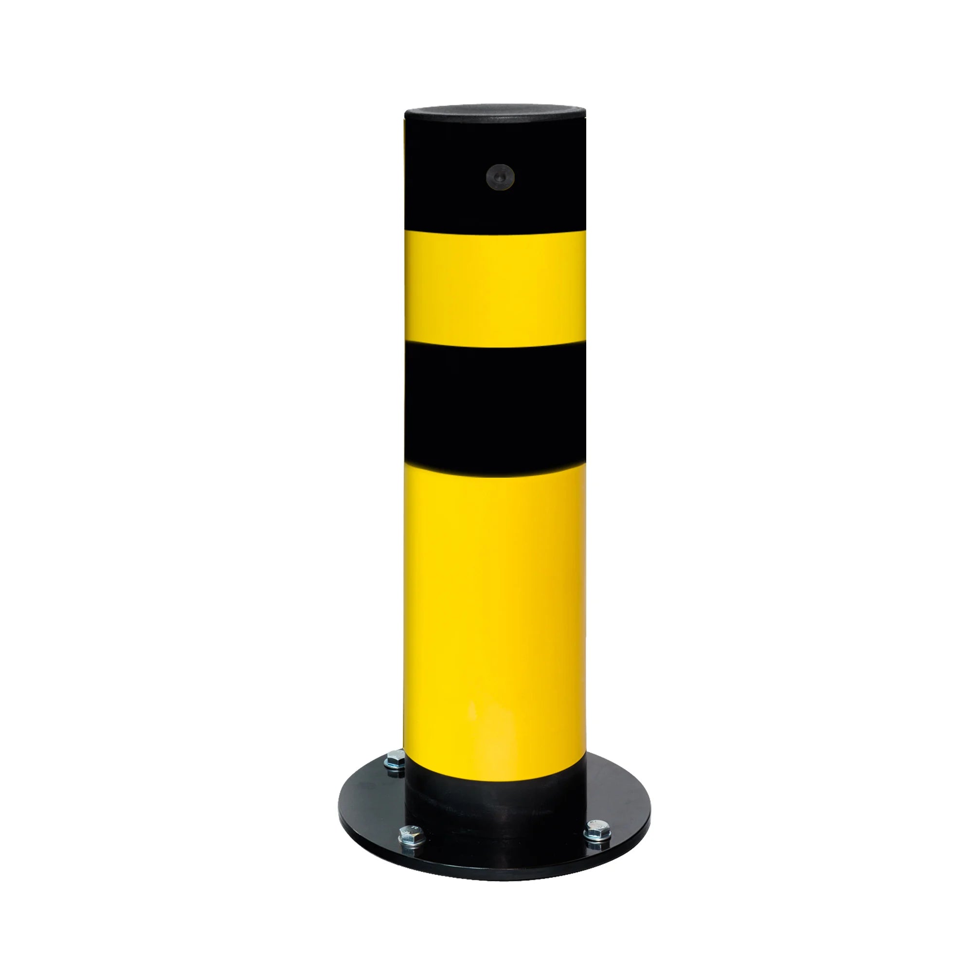 BLACK BULL verende rampaal SWING – binnen & buiten – Ø159 mm – verzinkt & gecoat - geel / zwart