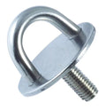 Ronde RVS oogplaat met schroefdraad - RVS A2-AISI 304 - onzichtbare montage
