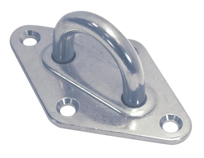 RVS steigeroog - ruitvormige grondplaat - RVS A2-AISI 304