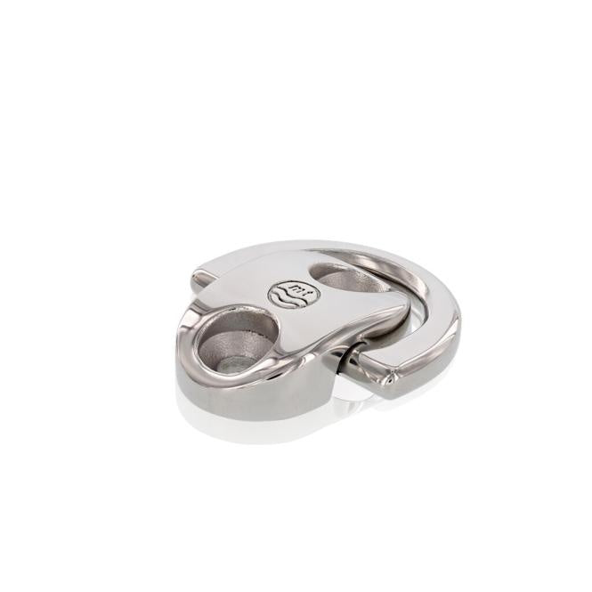 RVS padoog met D-ring - RVS A4-AISI 316 - afmeting 45 x 43 mm