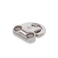 RVS padoog met D-ring - RVS A4-AISI 316 - 3-Punts montage - afmeting 45 x 43 mm