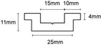 Wilks PVC Stootrand boot Bump 65 – Bootrand bescherming – kliksysteem – Per meter – Zwart of wit