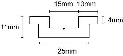 Wilks PVC Stootrand boot Bump 65 – Bootrand bescherming – kliksysteem – Per meter – Zwart of wit