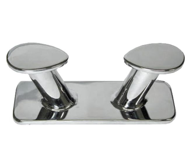 Dubbele RVS bolder - steiger Bolder - RVS A4-AISI 316 - onder boutmontage - diverse maten