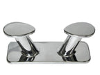 Dubbele RVS bolder - steiger Bolder - RVS A4-AISI 316 - onder boutmontage - diverse maten