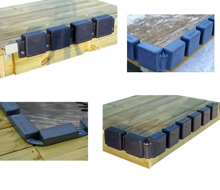 EVA Steiger Bumper – Steiger Stootrand – Schokabsorberend – 80 x 14 x 4 cm – Blauw