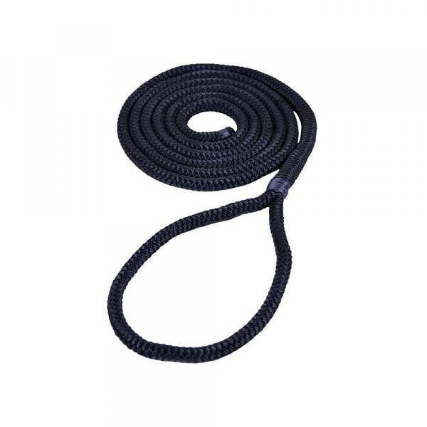 Fenderlijn polyester - kant-en-klaar - double braided - zwart - diverse maten