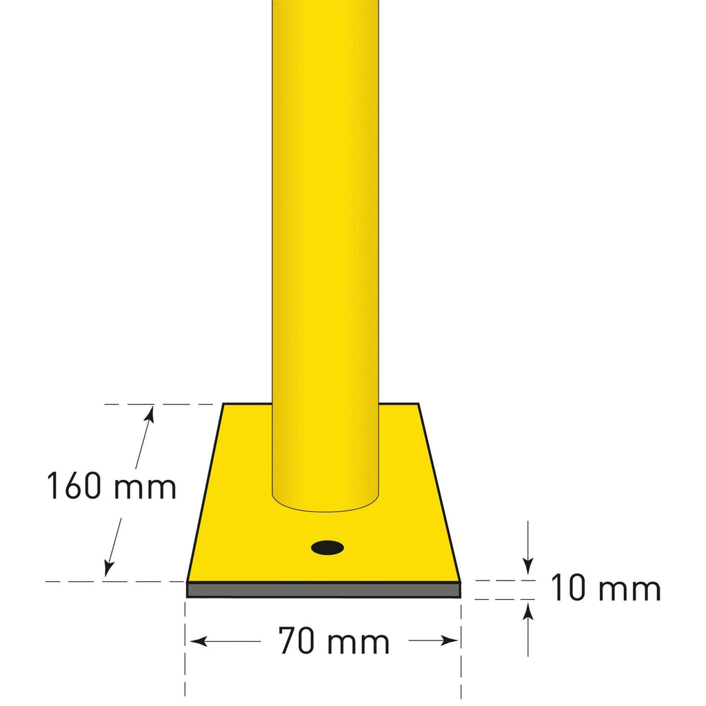MORION beschermbeugel Ø48 mm – veiligheidsbeugel – Hoogte 1 meter – Lengte 1, 1,5 of 2 meter