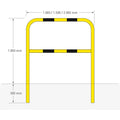 MORION beschermbeugel Ø48 mm – 1,3 meter hoog – verzinkt en gecoat
