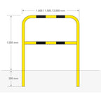 MORION beschermbeugel Ø48 mm – 1,3 meter hoog – verzinkt en gecoat