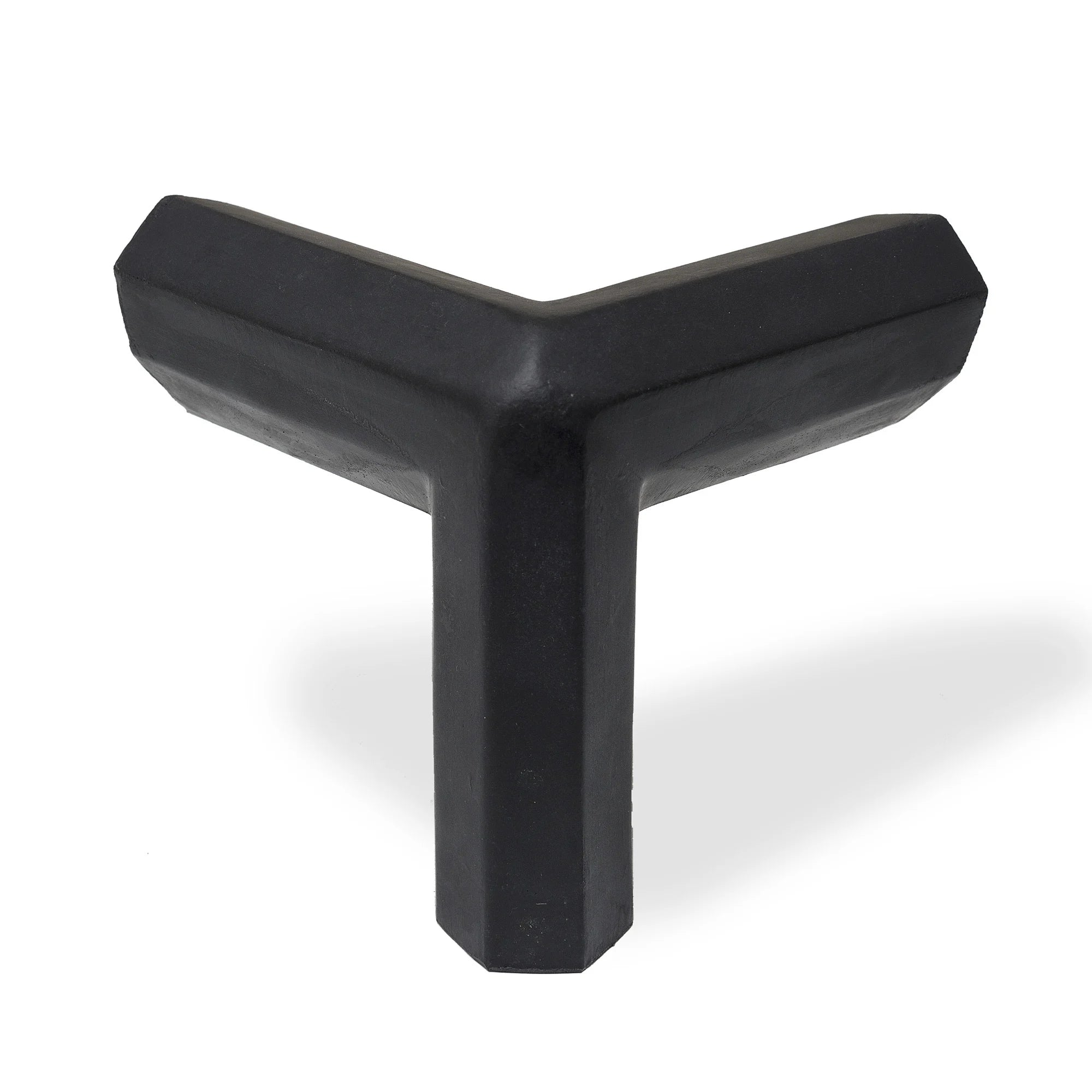 Buitenhoek stootrand driebenig – hoekbescherming – zelfklevend – trapezium – zwart