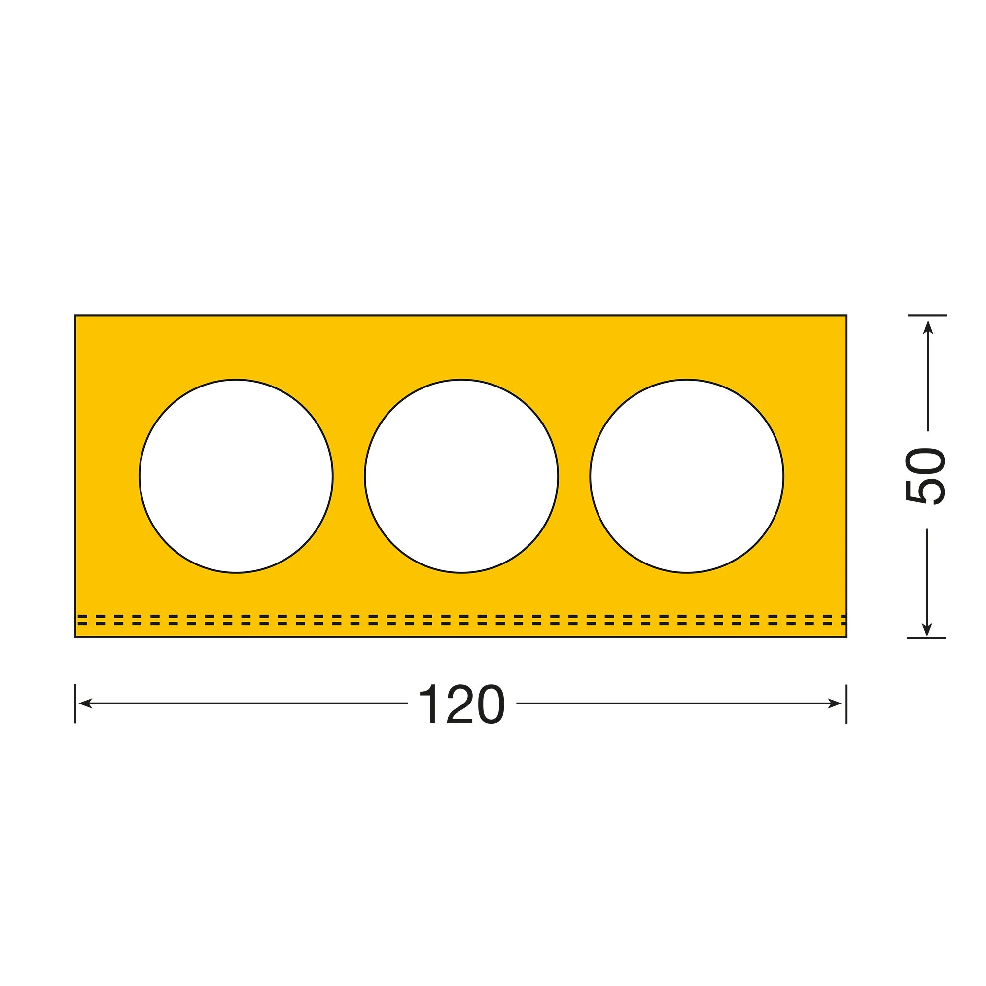 Dock Bumper stootbalk – aanrijbeveiliging – 100 x 12 x 5 cm