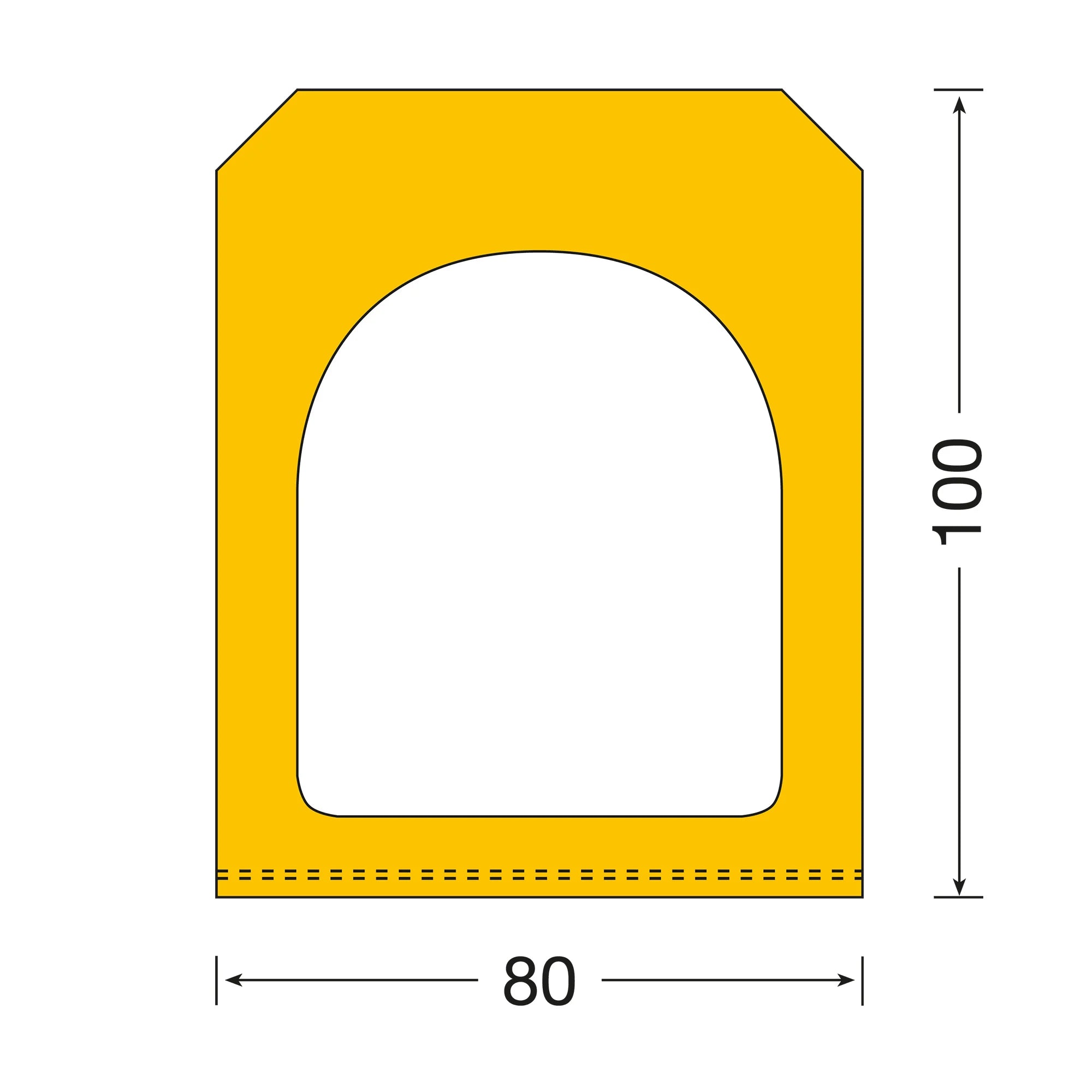 Dock Bumper stootbalk – aanrijbeveiliging – 100 x 8 x10 cm