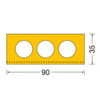 Dock Bumper stootbalk – aanrijbeveiliging – 100 x 90 x 3,5 cm