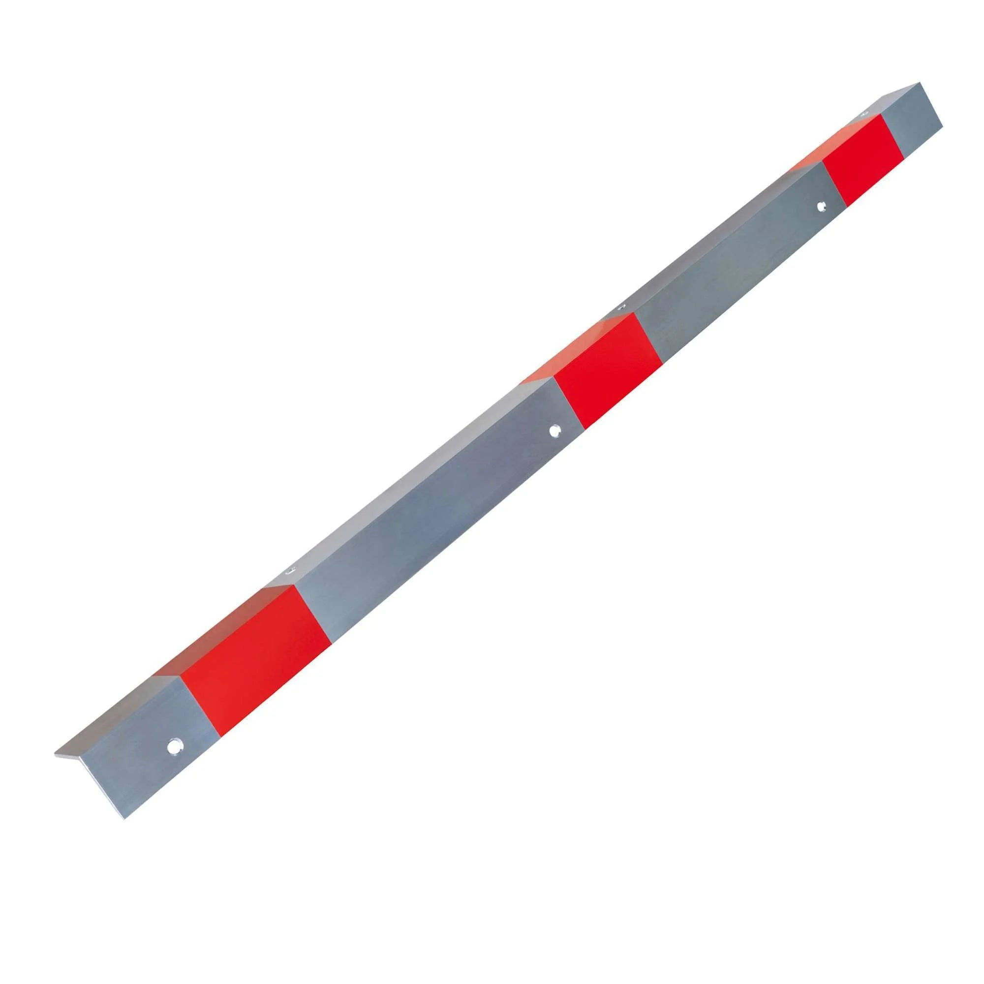 Hoekbeschermer aluminium met rode reflecterende randen – hoekbescherming – 5x5 cm – 1 of 1,5 meter