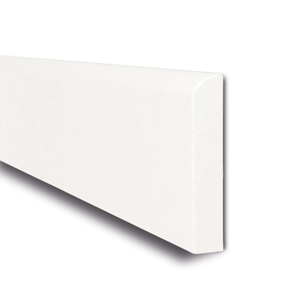 Krasbescherming wand – stootbescherming – 206 x 20 cm – wit