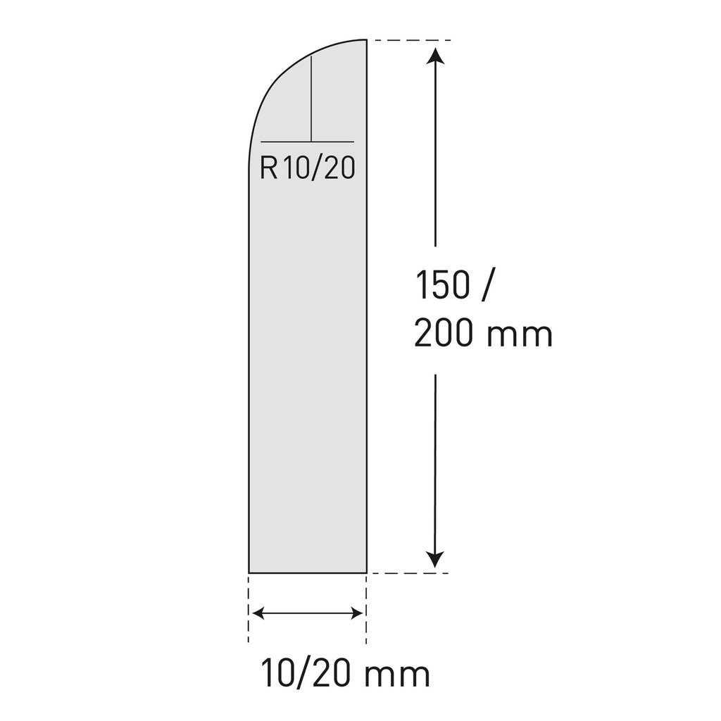 Krasbescherming wand – stootbescherming – 206 x 15 cm – wit