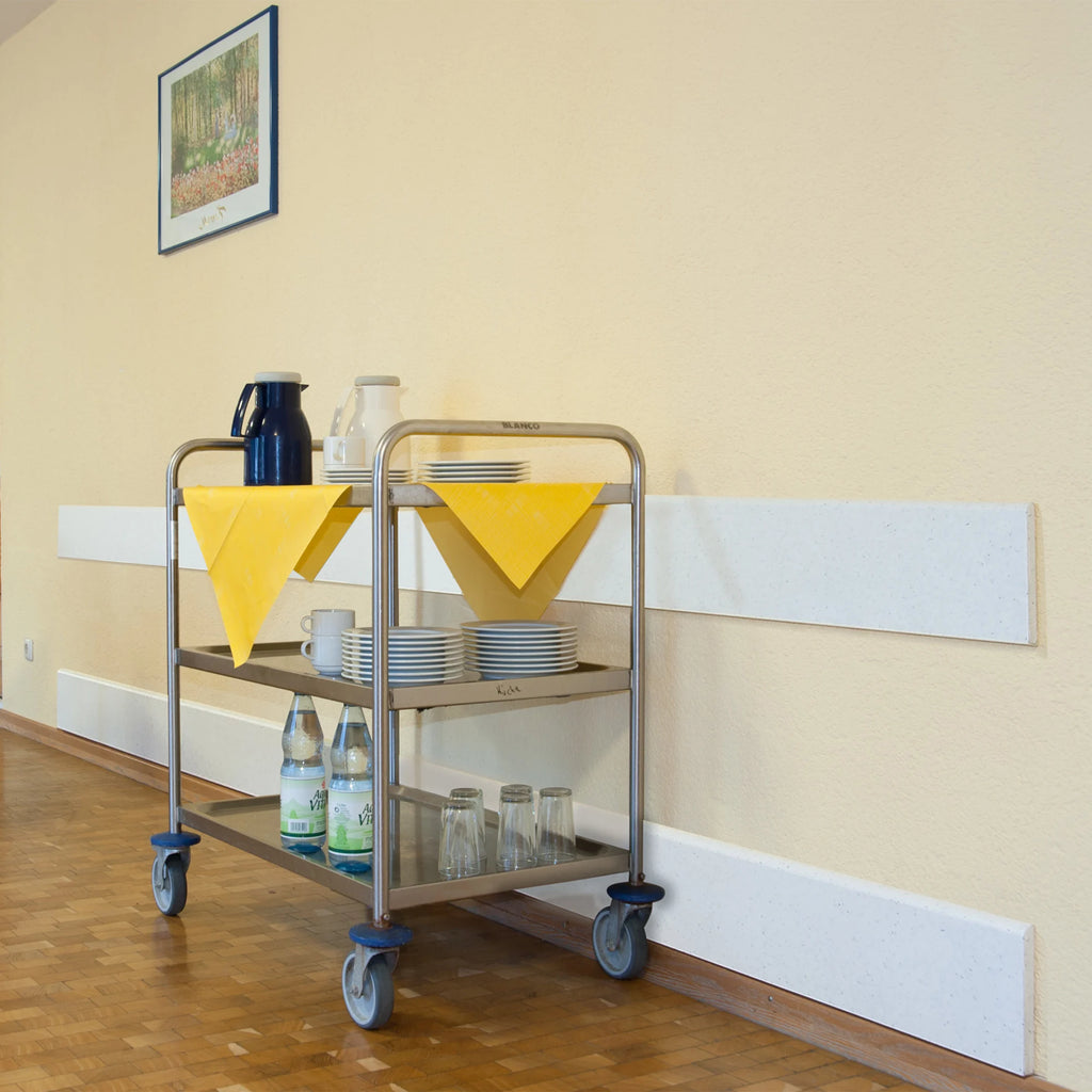 Krasbescherming wand – stootbescherming – 206 x 20 cm – wit