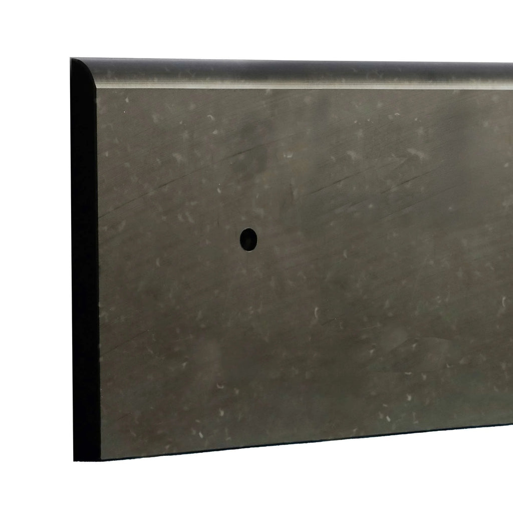 Krasbescherming wand – stootbescherming – 206 x 15 x 1 cm - gerecycled kunststof – zwart