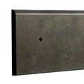 Krasbescherming wand – stootbescherming – 206 x 15 x 1 cm - gerecycled kunststof – zwart
