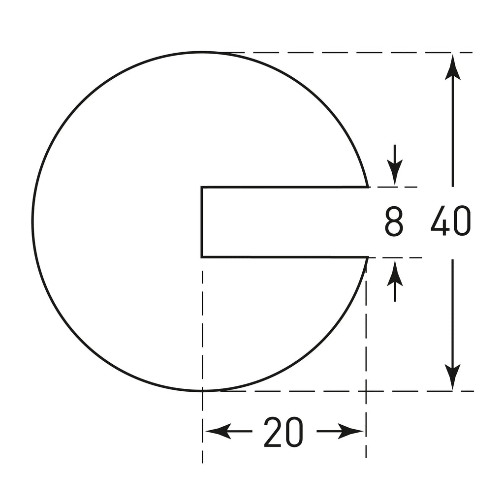 Profielstootrand rond – stootbescherming – opschuifbaar – 1 meter – wit