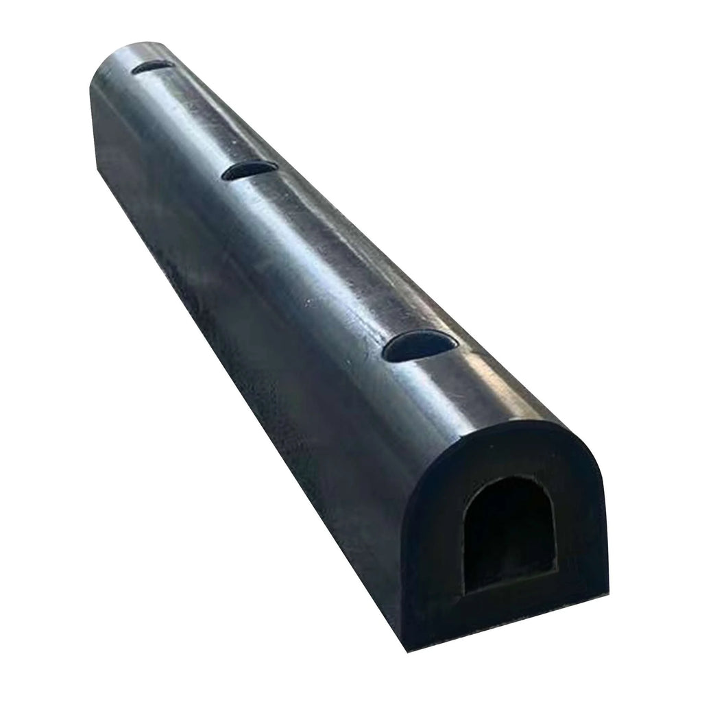 Schokdemper stootbalk – aanrijbeveiliging – 90 x 10 x 10 cm – zwart