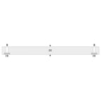 Stootbeschermer zuil rond – stootbescherming – 500 mm – boutmontage – geel / zwart