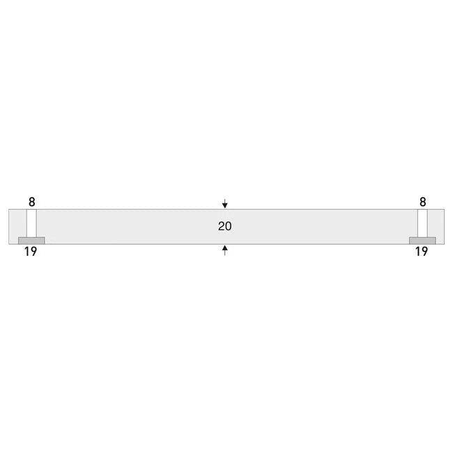 Stootbeschermer zuil rond – stootbescherming – 500 mm – boutmontage – geel / zwart