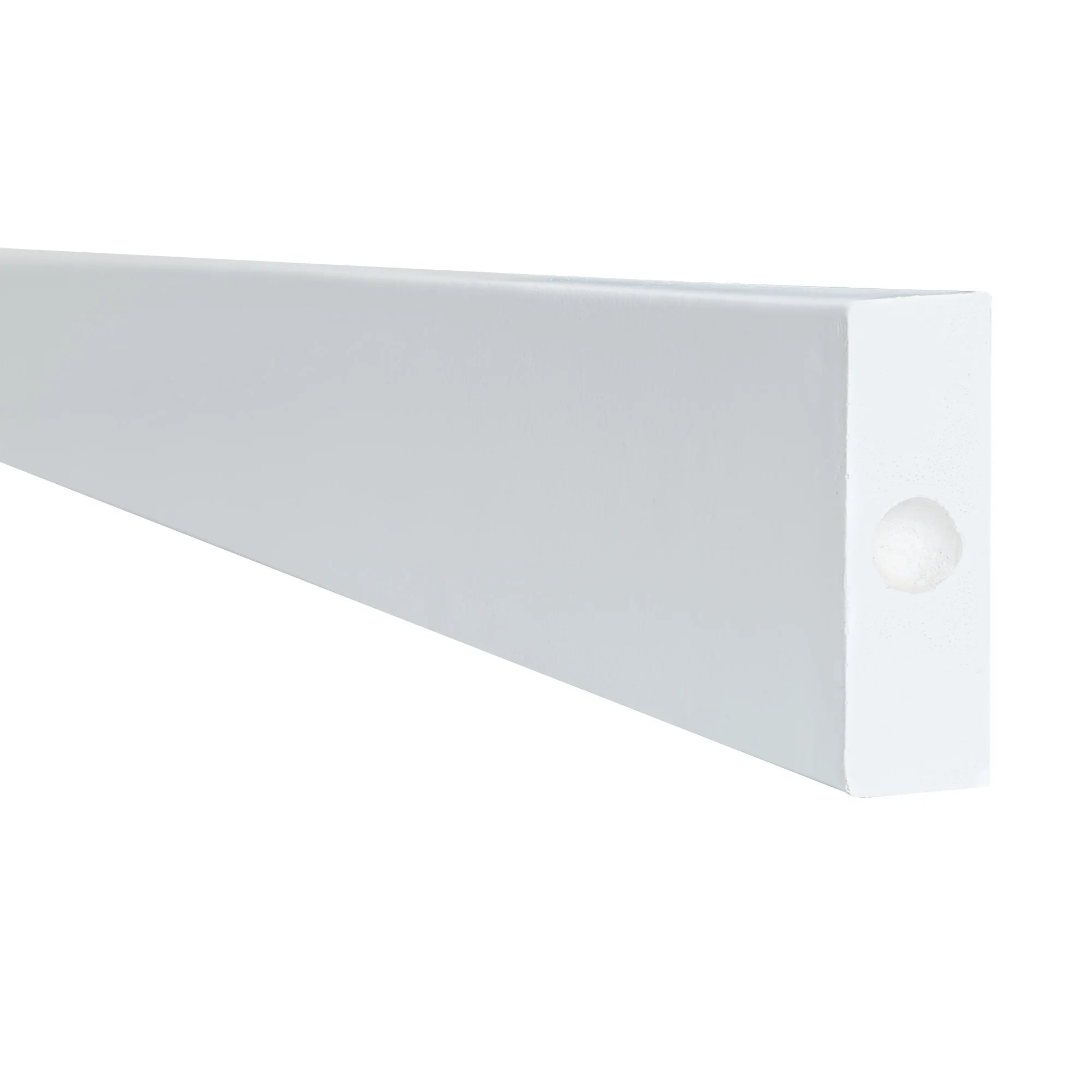 Stootrand rechthoekig – stootbescherming – zelfklevend – 100 x 6 x 2 cm – wit