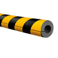 Stootrand buis Ø 25 mm – stootbescherming  – 1 meter – geel / zwart
