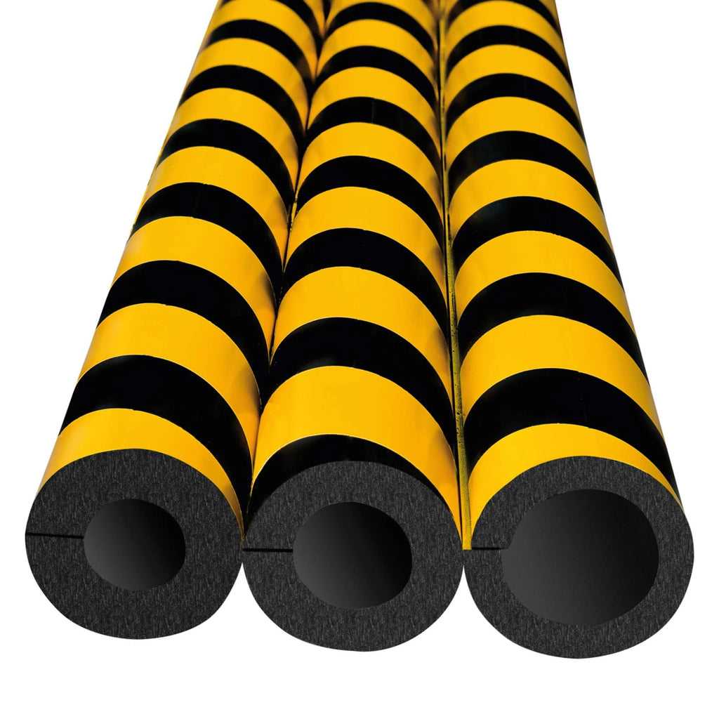 Stootrand buis Ø 25 mm – stootbescherming  – 1 meter – geel / zwart