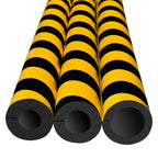 Stootrand buis Ø 25 mm – stootbescherming  – 1 meter – geel / zwart