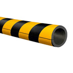 Stootrand buis Ø 50 mm – stootbescherming  – 1 meter – geel / zwart